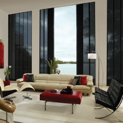 Living Rooom With Leather Sectional Sofas Creative Modern - Karbonix