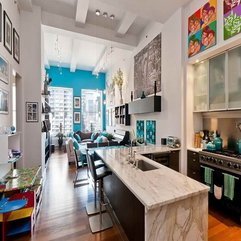 Loft Apartment Design Ideas With Nice Countertop Comfortable Nyc - Karbonix