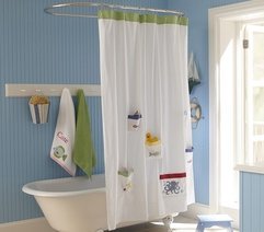 Lovely Kids Bathroom Shower Curtains with Pockets - Karbonix