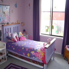 Lovely Kids Bedroom Design With Dolls As Well As Colorful Cover - Karbonix