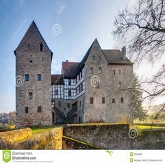 Lovely Medieval Water Castle Brennhausen Royalty Free Stock Image - Karbonix