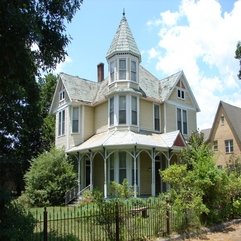 Lovely White Rustic Second Empire Mansard Style Victorian House - Karbonix