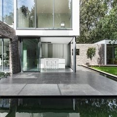 Best Inspirations : Lower Residence Level Inside Glazed Door White Interior - Karbonix