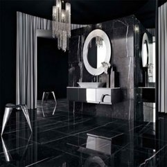 Best Inspirations : Luxurious Black And White Bathroom Interior Themes Home - Karbonix