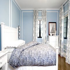 Luxury Guest Bedroom Interior With Chic Blanket And Curtain In - Karbonix