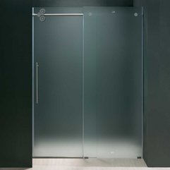 Maginificent Shower Sliding Glass Door With Frosted Glass For - Karbonix