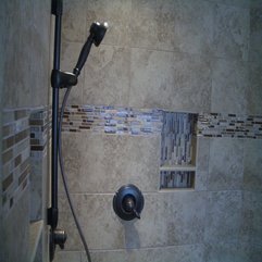 Best Inspirations : Magnificent Glass Block Shower Designs With Awesome Stainless Head - Karbonix