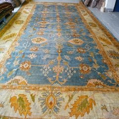 Magnificent Oushak Carpet Aaron Nejad Antique Carpets - Karbonix