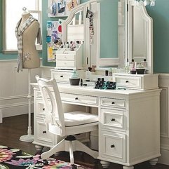 Make Up Vanity Mirror Large White - Karbonix