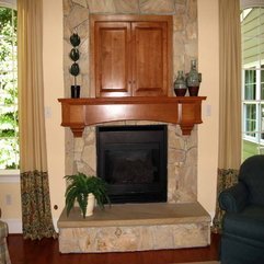 Mantel With Drapery Design Decorate Fireplace - Karbonix