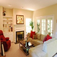 Best Inspirations : Mantel With Red Pillows Decorate Fireplace - Karbonix