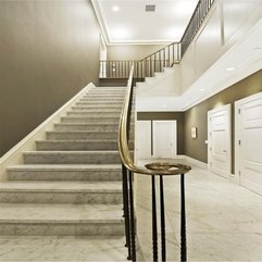 Best Inspirations : Marble Stair With Silver Curved Stair Luxurious White - Karbonix