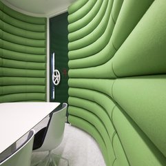 Meeting Room With Bespoke Submarine Type Noise Tight Doors In Green - Karbonix
