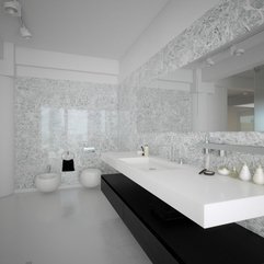 Minimalist Bathroom White Black - Karbonix