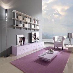 Best Inspirations : Minimalist Living Room Design Interior With Pink Color Carpet - Karbonix