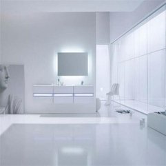 Minimalist White Bathroom Design Vanity - Karbonix