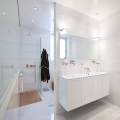 Best Inspirations : Minimalist White Bathroom Drawer Sink Design Efficient Astonishing Architecture - Karbonix