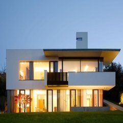 Best Inspirations : Minimalist White Home With Yellow Lighting Inside Two Level - Karbonix