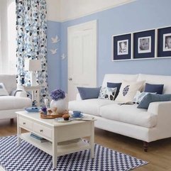 Minimalistic Livingroom Design Light Blue - Karbonix