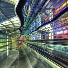 Modern Architecture Chicago Trainstation Destkop Backgrounds - Karbonix
