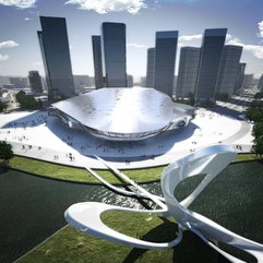 Modern Architecture Dalian International Conference Center - Karbonix