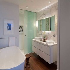 Modern Bathroom Design White Clean - Karbonix