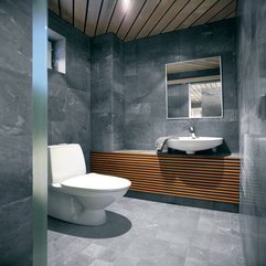 Best Inspirations : Modern Bathroom Interior With Stone Tile Neat Design - Karbonix