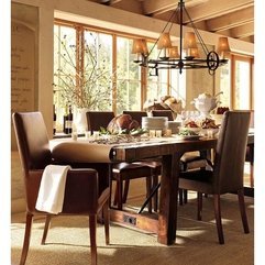 Modern Dining Room Decor With Striking Arrangement Blend - Karbonix