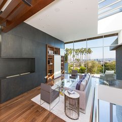 Modern Fireplace Living Room Magnificent Modern Home On Sunset Strip - Karbonix