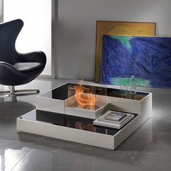 Modern Fireplace Table Designs With Fashionable Tetris - Karbonix