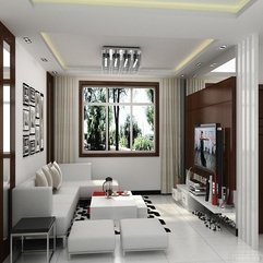 Best Inspirations : Modern Living Room Decoration With White Sofa Looks Cool - Karbonix