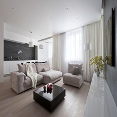 Modern Living Room Interior Design In Apartment Fodorova - Karbonix