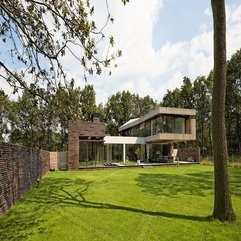 Best Inspirations : Modern Natural Material Villa By Hilberink Bosch Architects - Karbonix