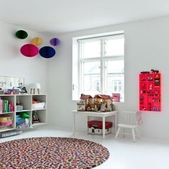 Modern Playing Kids Room And Study With Minimalist Interior White - Karbonix