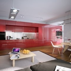 Best Inspirations : Modern Red Apartment For A Young Couple - Karbonix
