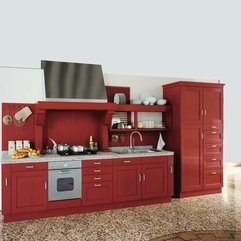 Modern Red Kitchen Cabinets Attractive Red Kitchen Unique And - Karbonix