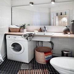 Best Inspirations : Multifunction Bathroom With Scandinavian Style Practical - Karbonix