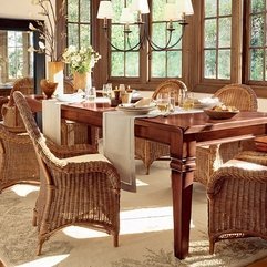 Natural Dining Room Idea Furniture Set - Karbonix