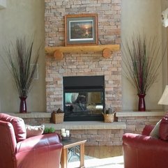 Natural Ledgestone Fireplace From Earthstone Products LLC In Fort - Karbonix