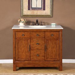 Natural Stone Countertop Lavatory Single Sink Cabinet Vanity Silkroad Exclusive - Karbonix