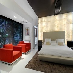 Best Inspirations : Near Glazed Window Bedroom Orange Sofa - Karbonix