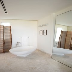 Neutral Bathroom Idea Tile Stone - Karbonix