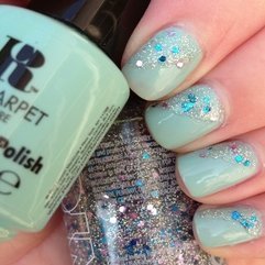 NOTD Red Carpet Mani Quot Parisian Chic Quot With NYC Glitter Accent - Karbonix