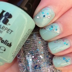 Best Inspirations : NOTD Red Carpet Mani Quot Parisian Chic Quot With NYC Glitter Accent - Karbonix