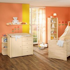Best Inspirations : Nursery Design With Floral Wall Decor Orange Baby - Karbonix