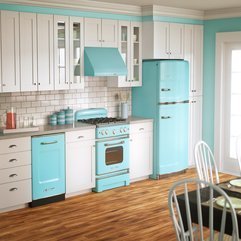 Best Inspirations : Ocean Blue White Kitchen Set Looks Cool - Karbonix