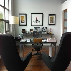 Office At Work With Floor Lamps Decorating An - Karbonix