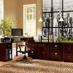 Best Inspirations : Office At Work With Leopard Motif Rug Decorating An - Karbonix