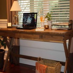 Office At Work With Rattan Basket Decorating An - Karbonix