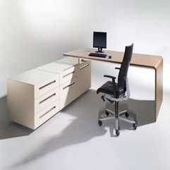 Office Desk With Beige White Color The Lane - Karbonix